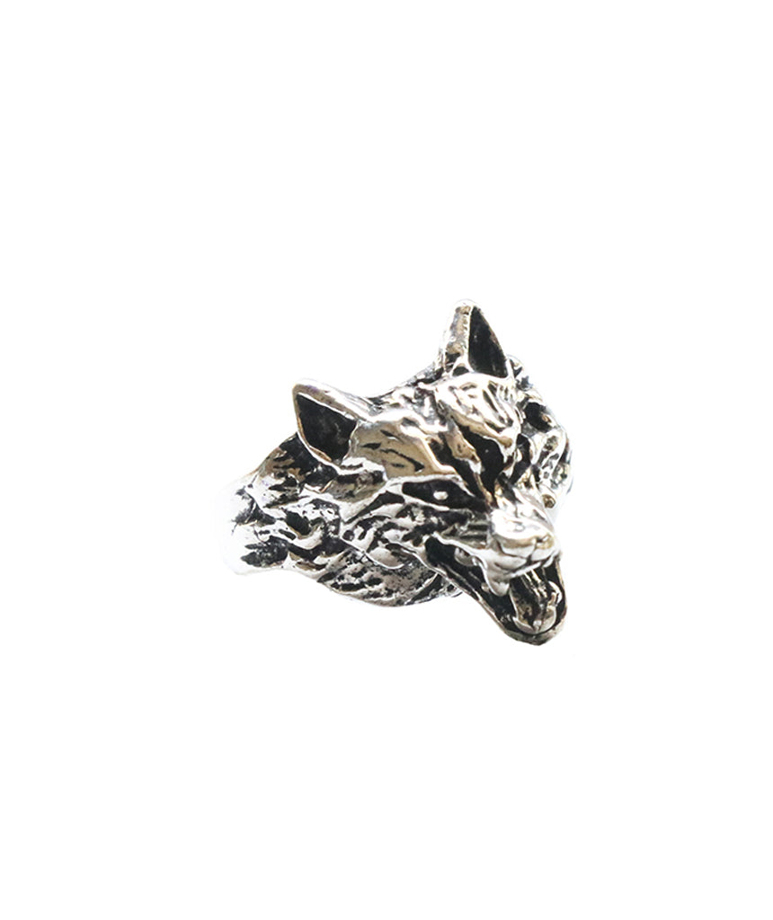 Silver Wolf Ring