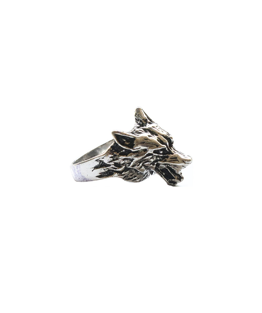 Silver Wolf Ring