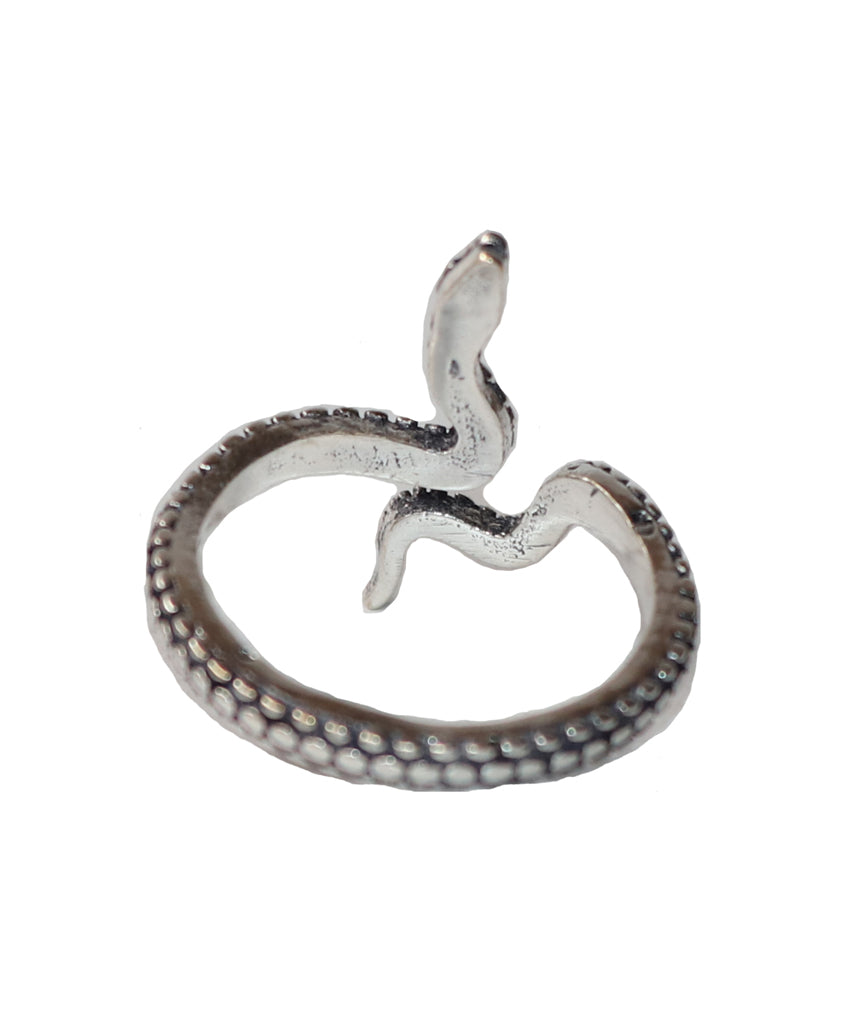 Silver Snake Ring Adjustable