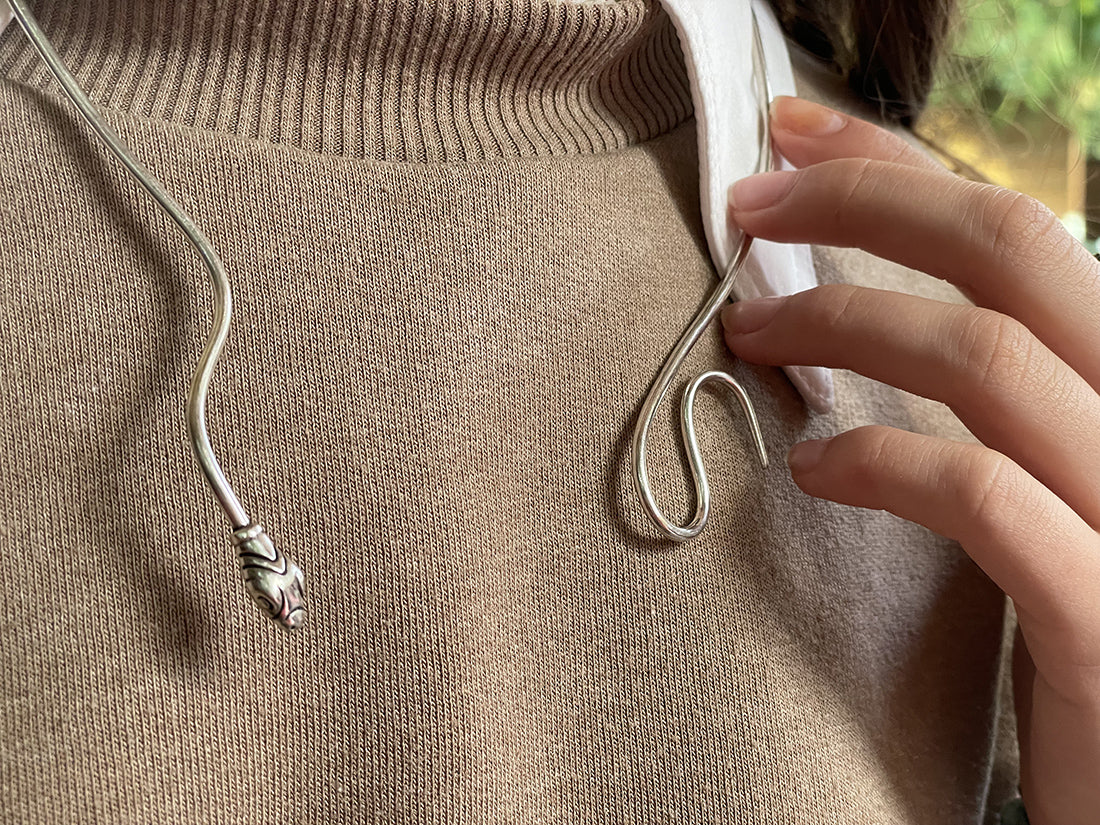 Silver Thin Snake Necklace