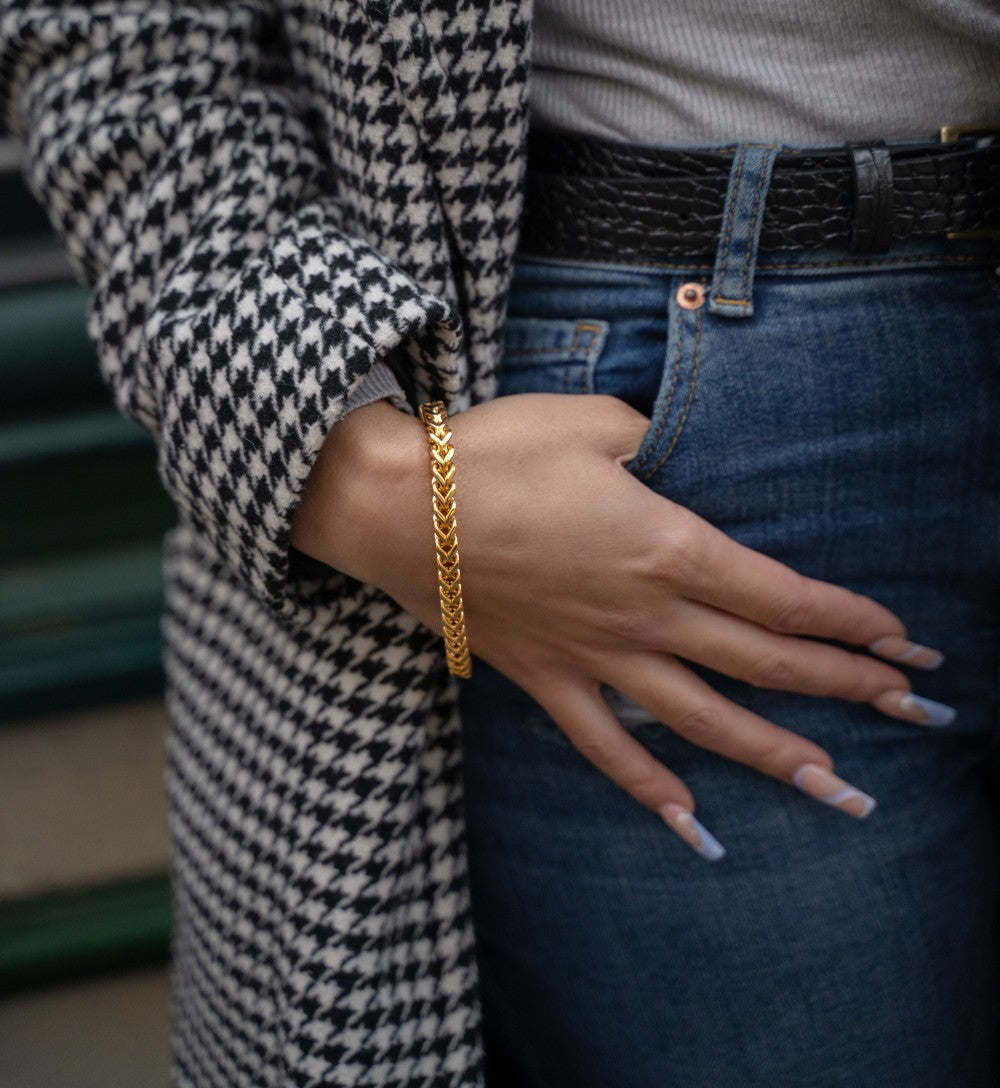 Stainless Steel Gold Bracelet