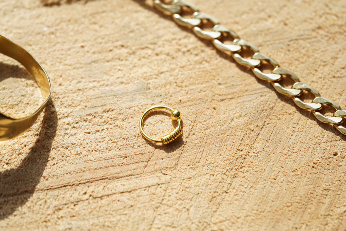 Sterling Silver Bali Nose Ring