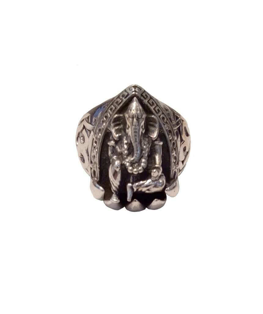 Sterling Silver Ganesha Ring