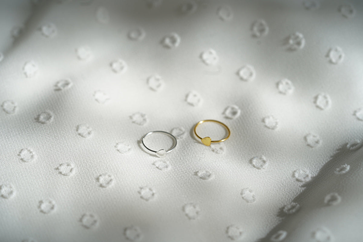 Sterling Silver Gold Plated Nose and Ear Piercing