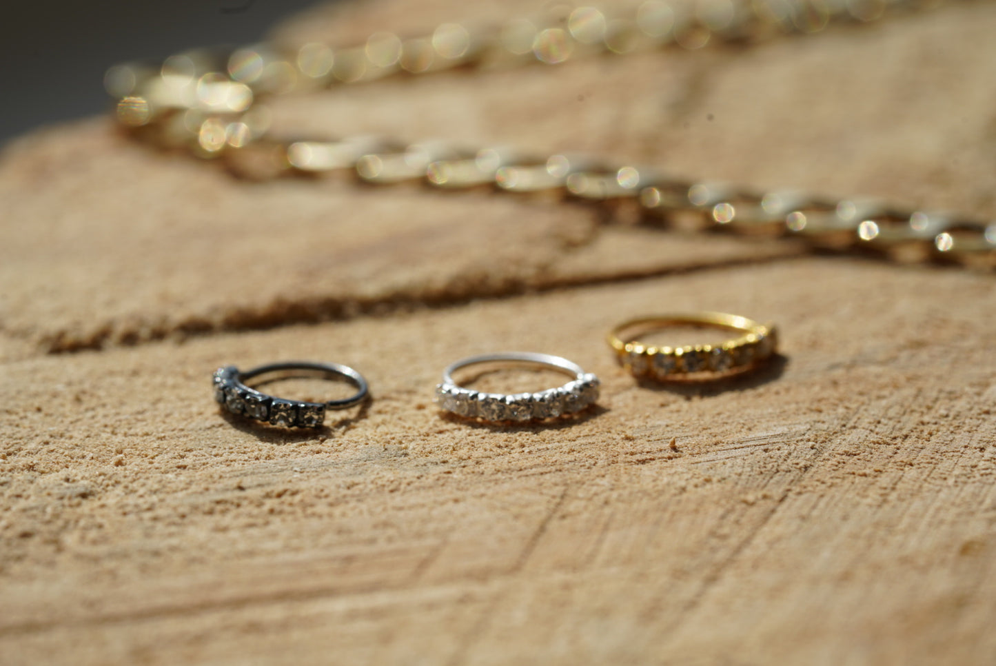 Sterling Silver Nose and Ear Hoop with 7 Gems