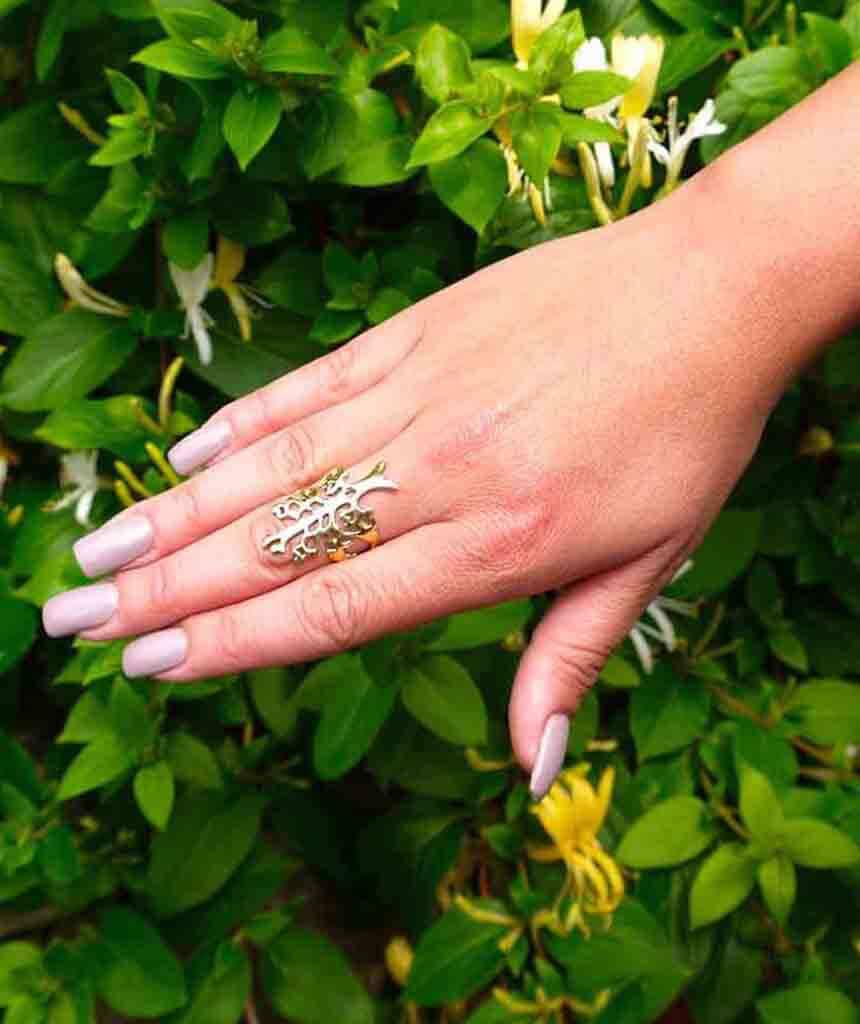 Tree of Life Ring Gold