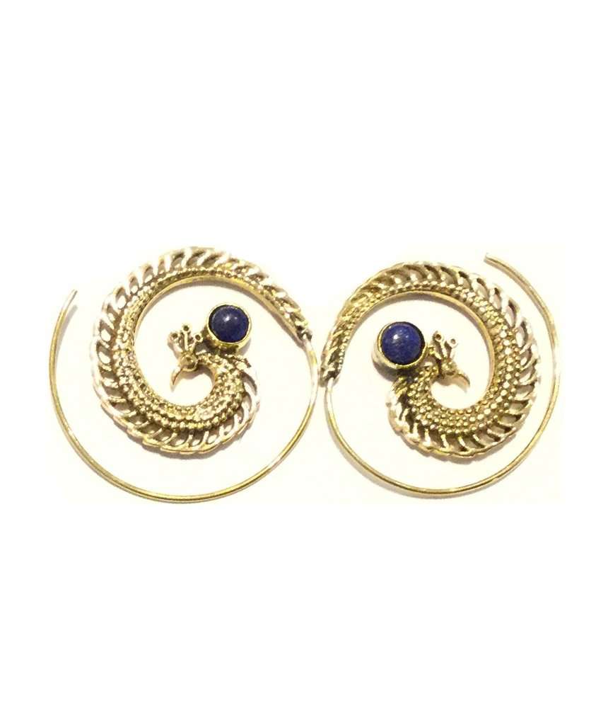 Peacock Swirl Earrings