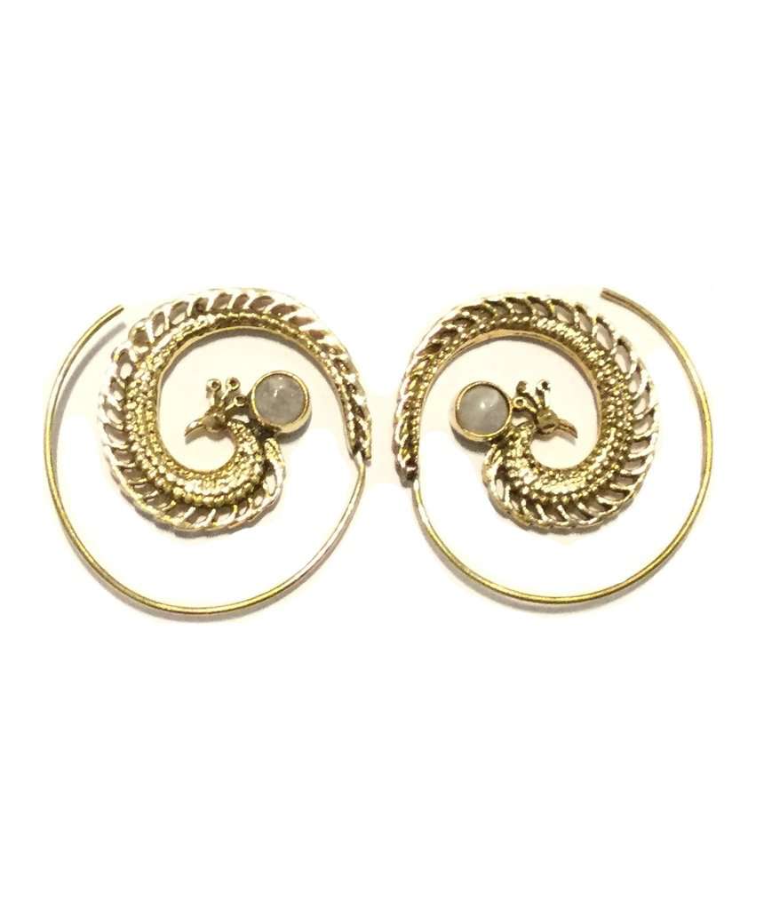 Peacock Swirl Earrings