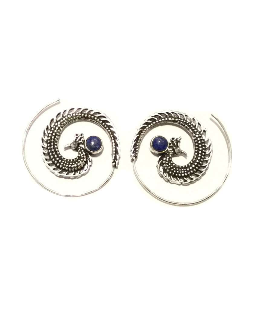 Peacock Swirl Earrings