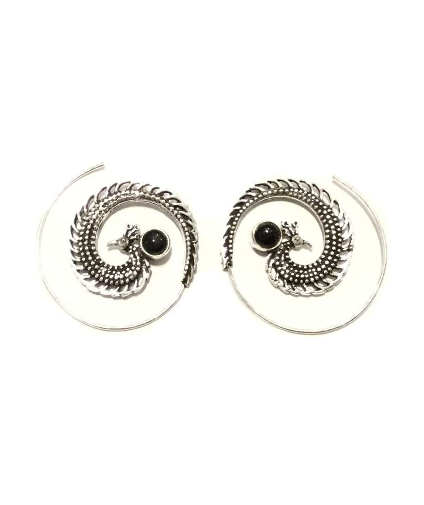 Peacock Swirl Earrings