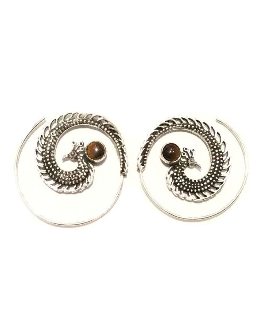 Peacock Swirl Earrings