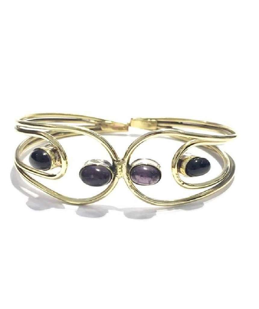 Quadra Stone Bangle Bracelet