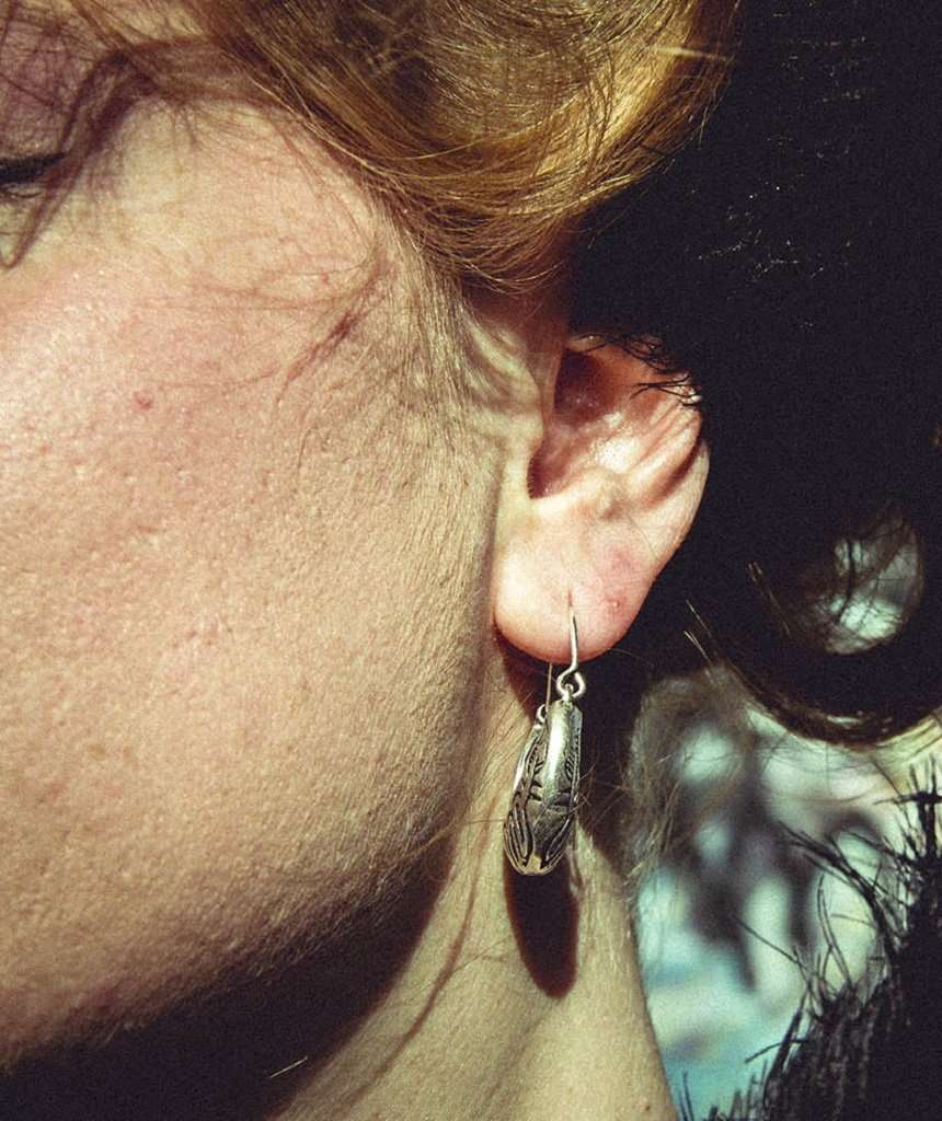 Patterned Hoop Earrings