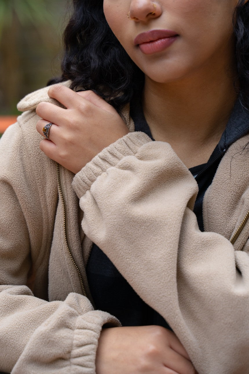 Small Stone Ring Adjustable