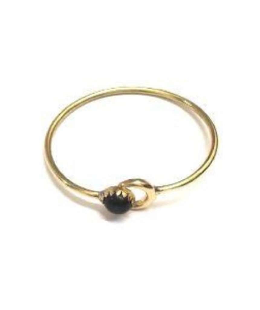 Moon Bracelet with Stone