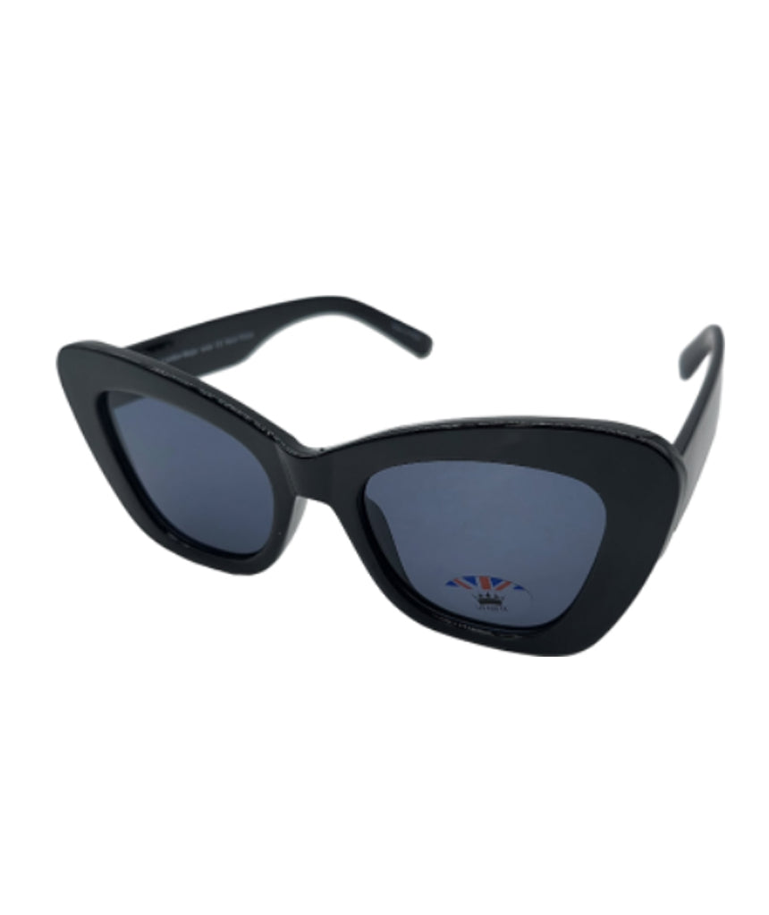 Black Cat Eye Oversized Sunglasses