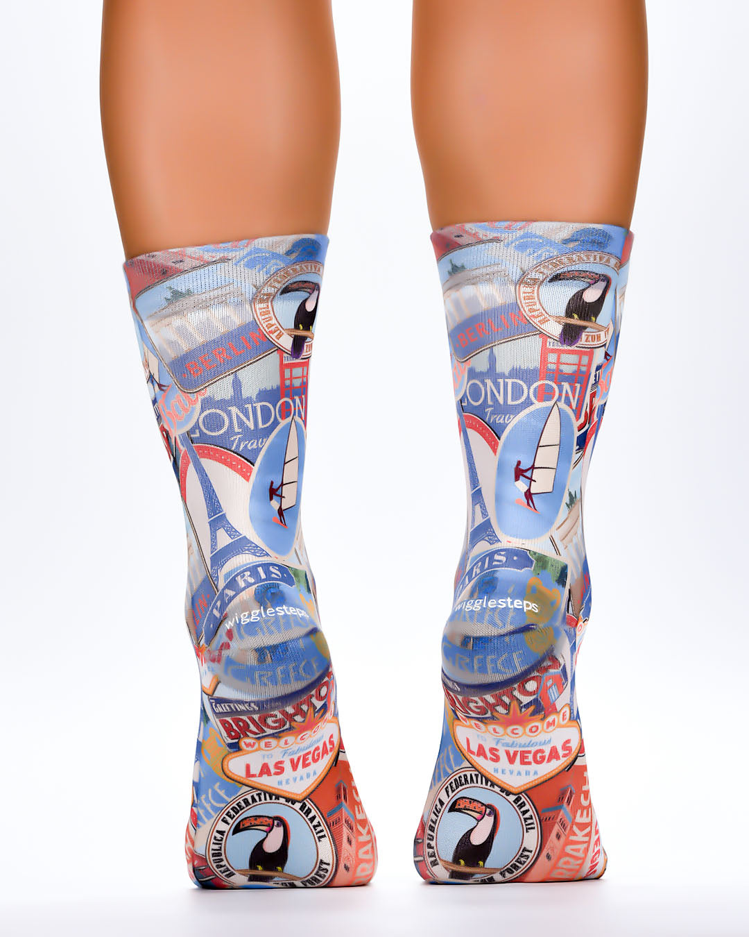 Blue Locations Socks