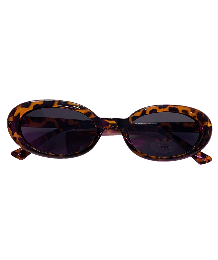 Leopard Classic Oval Sunglasses