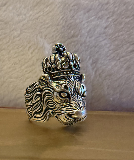 Crowned Lion Ring