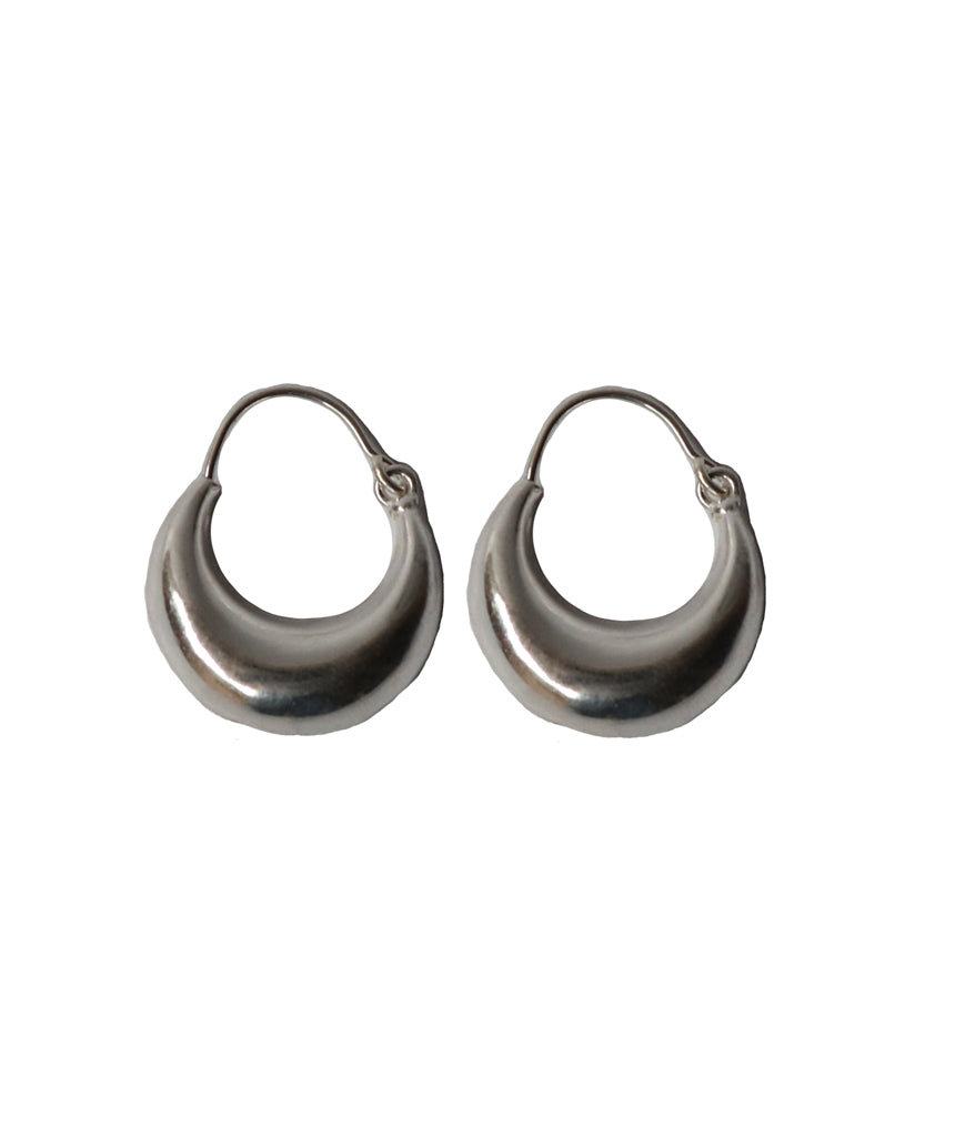 Silver Bold Hoop Earrings