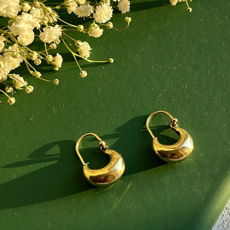 Gold Bold Hoop Earrings