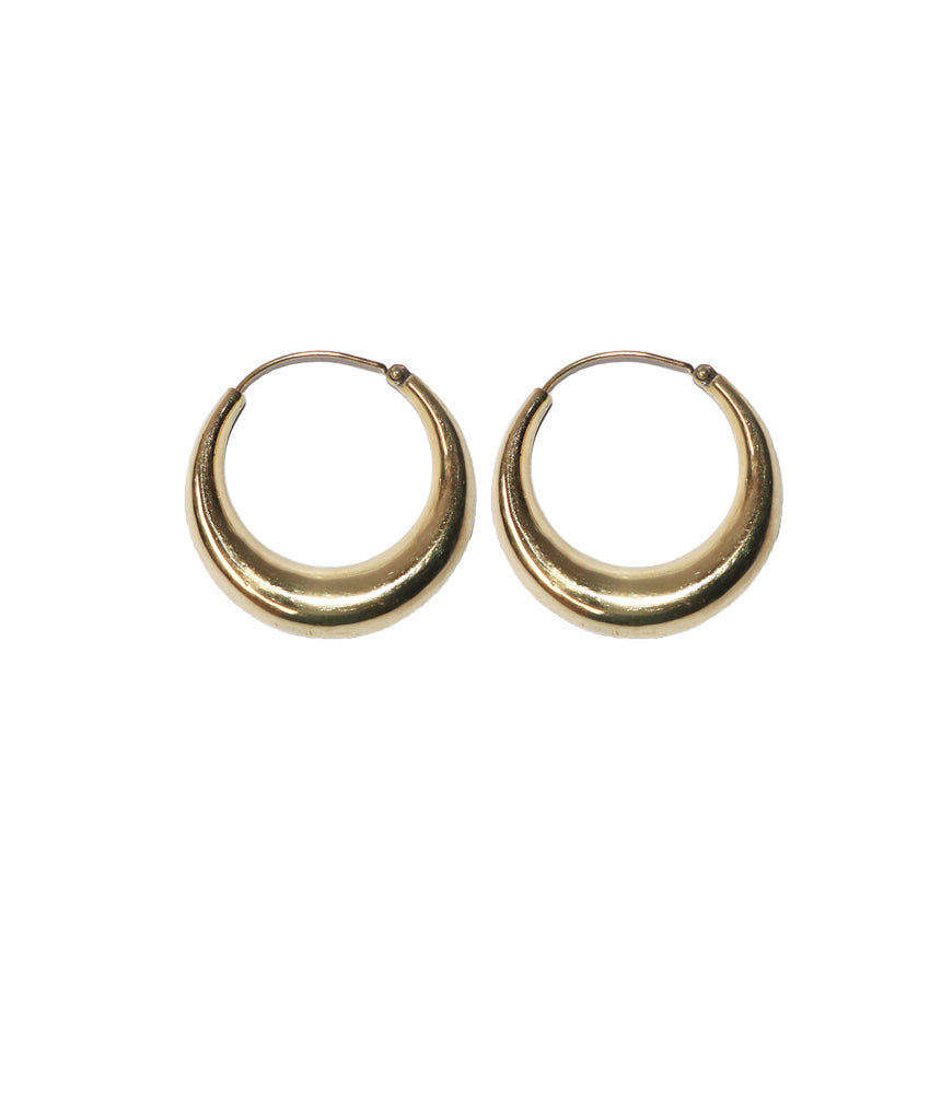 Gold Bold Hoop Earrings