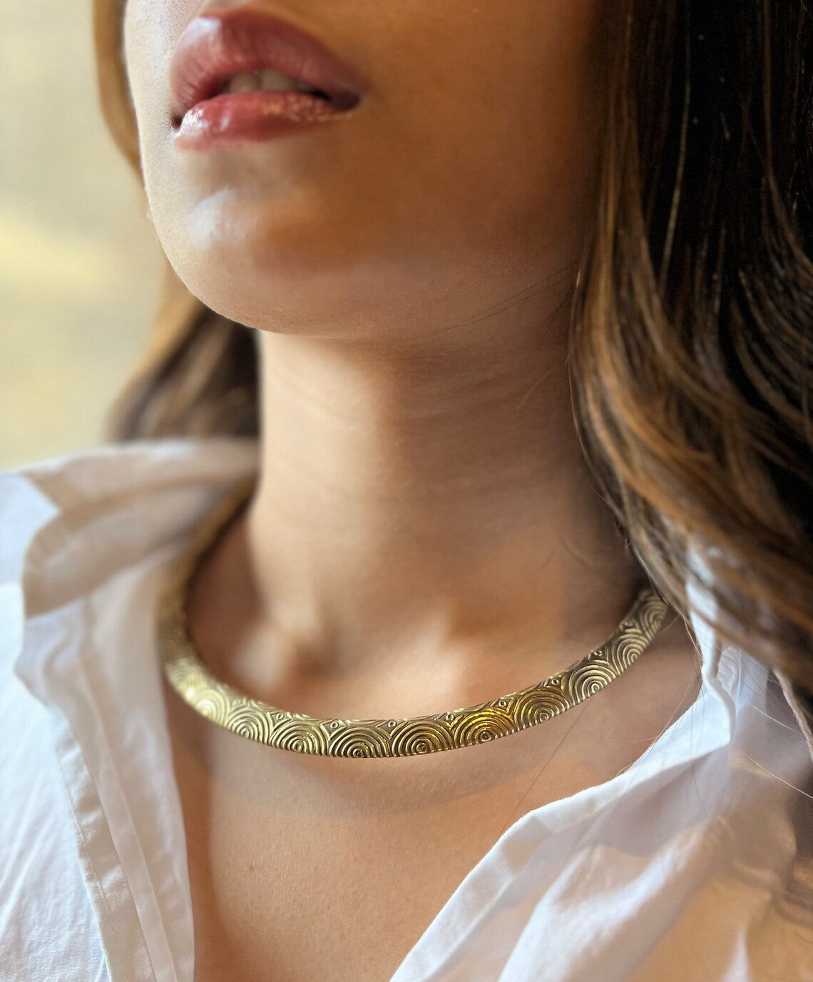 Gold Choker Necklace