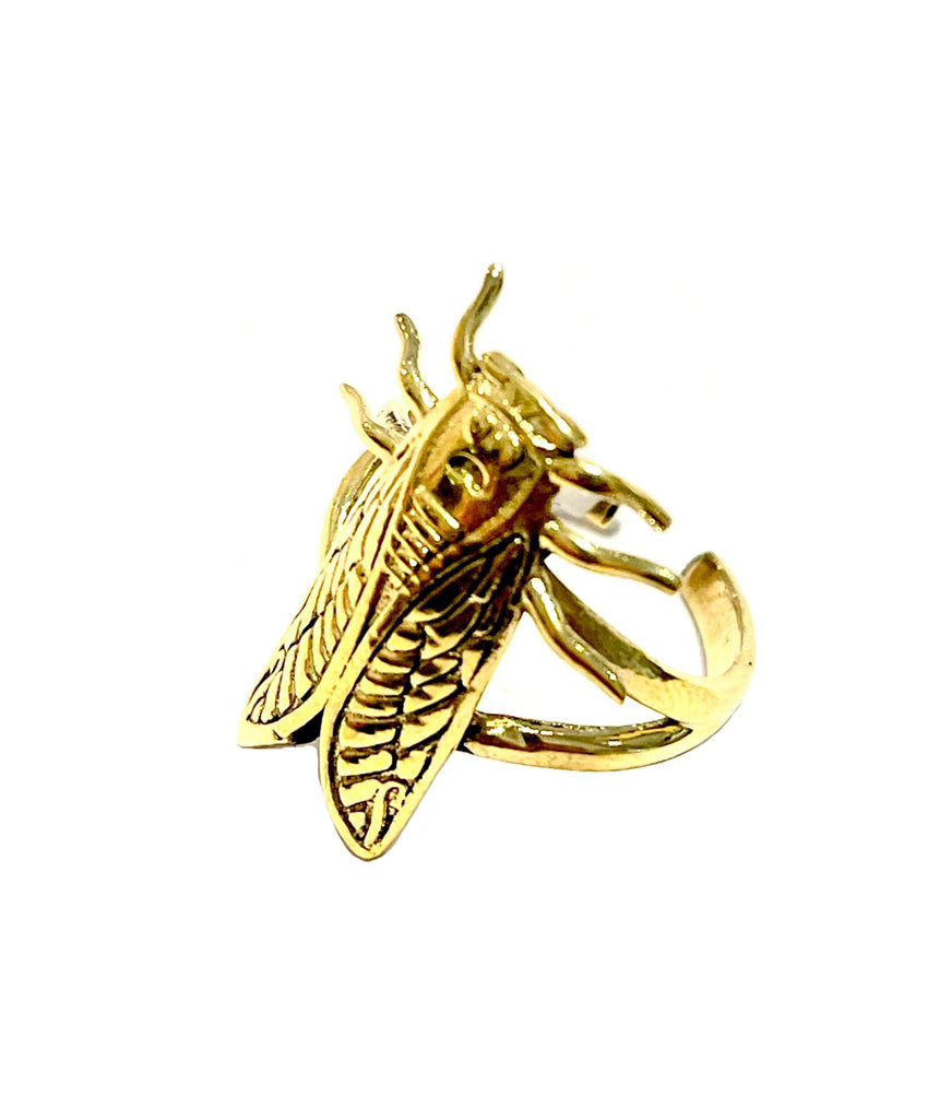 Gold Cicada Ring