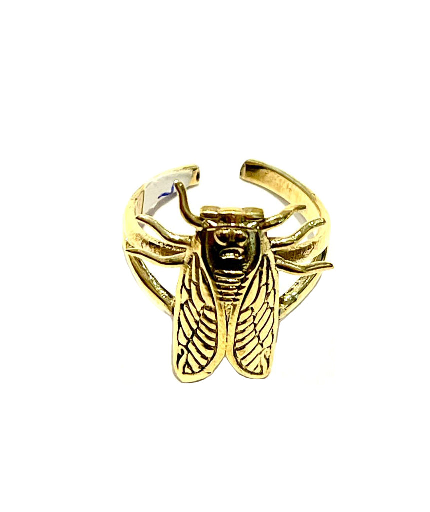 Gold Cicada Ring