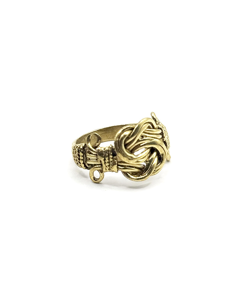 Gold Knotted Ring 