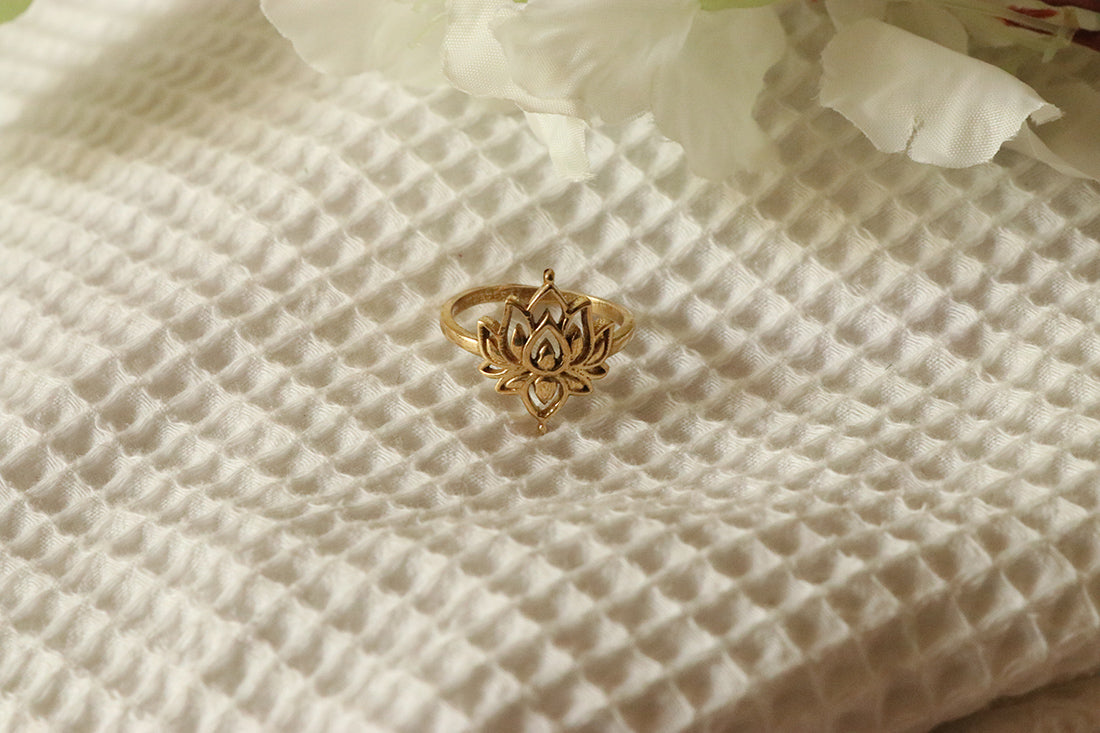 Gold Lotus Ring