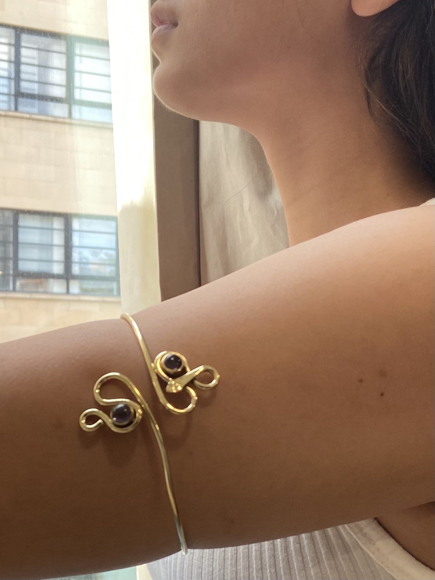 Snake Armlet with Stone – Urbiana