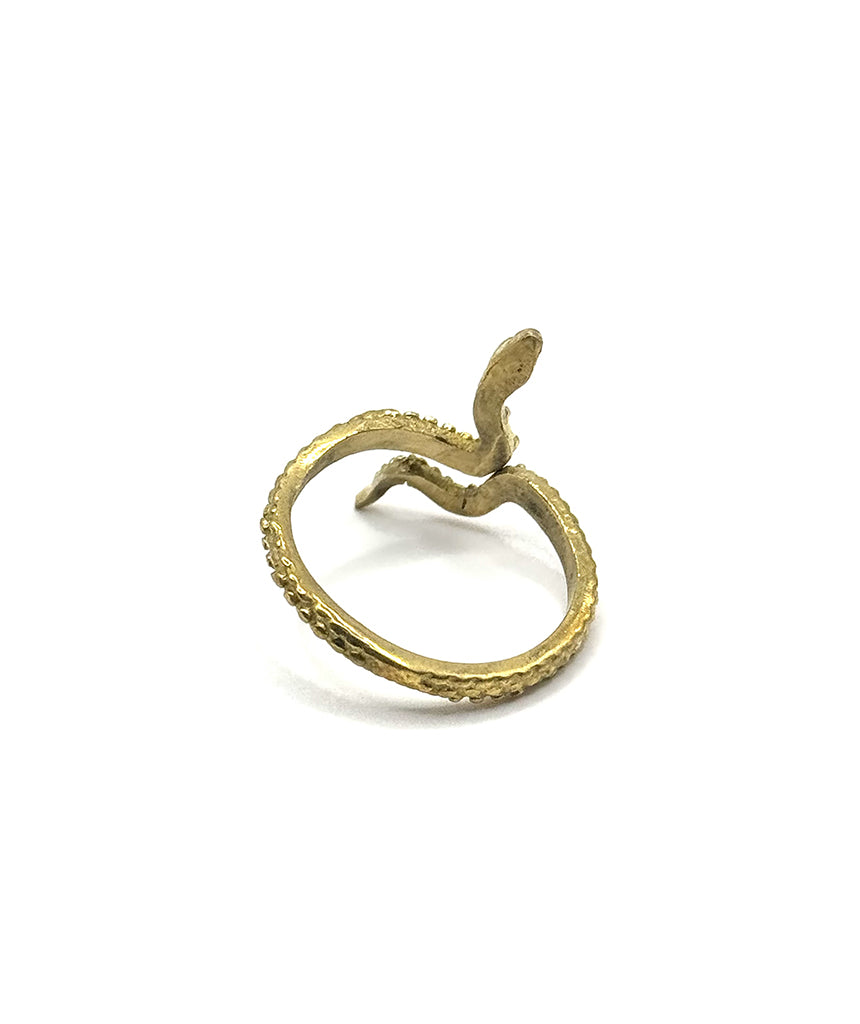 Gold Snake Ring Adjustable