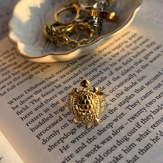 Gold Turtle Ring