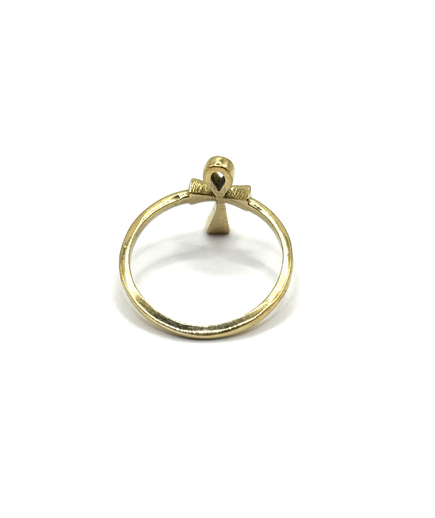 Gold Ankh Ring