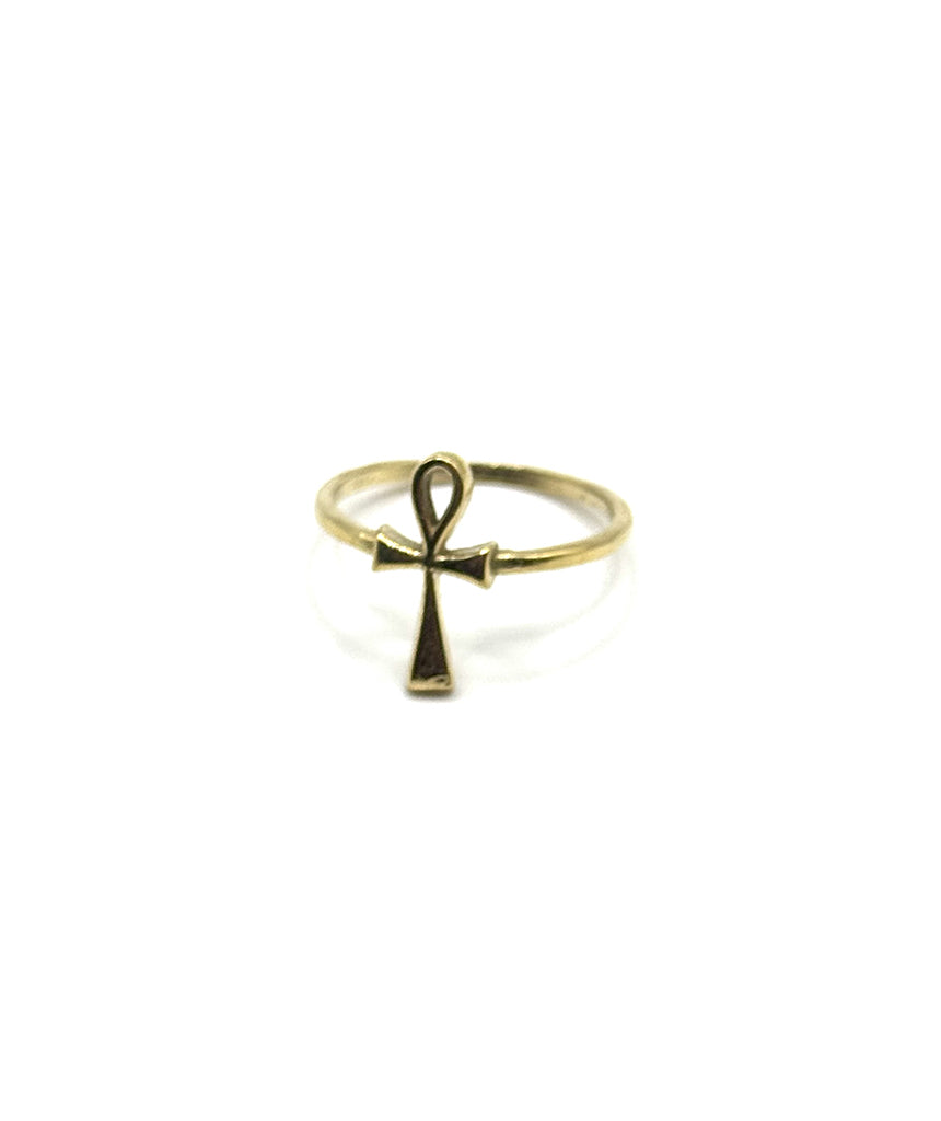 Gold Ankh Ring