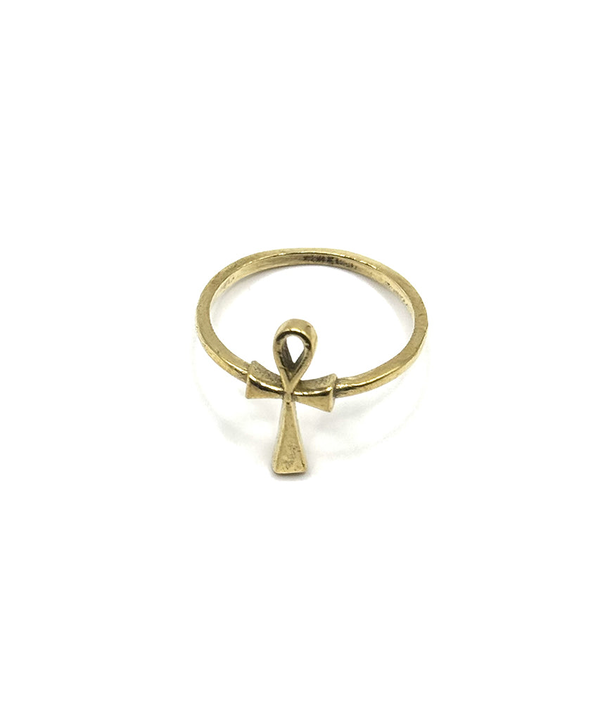 Gold Ankh Ring