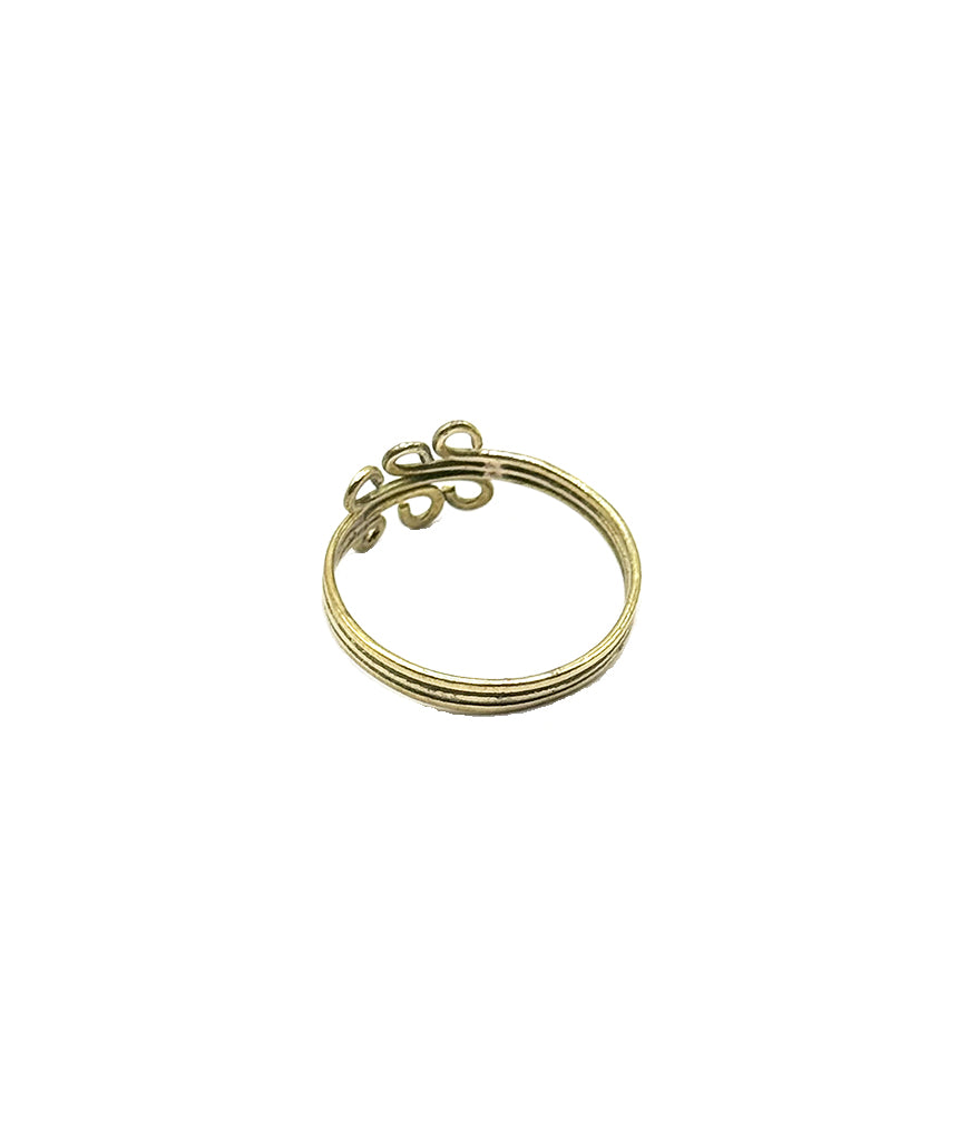 Gold Swirling Band Ring