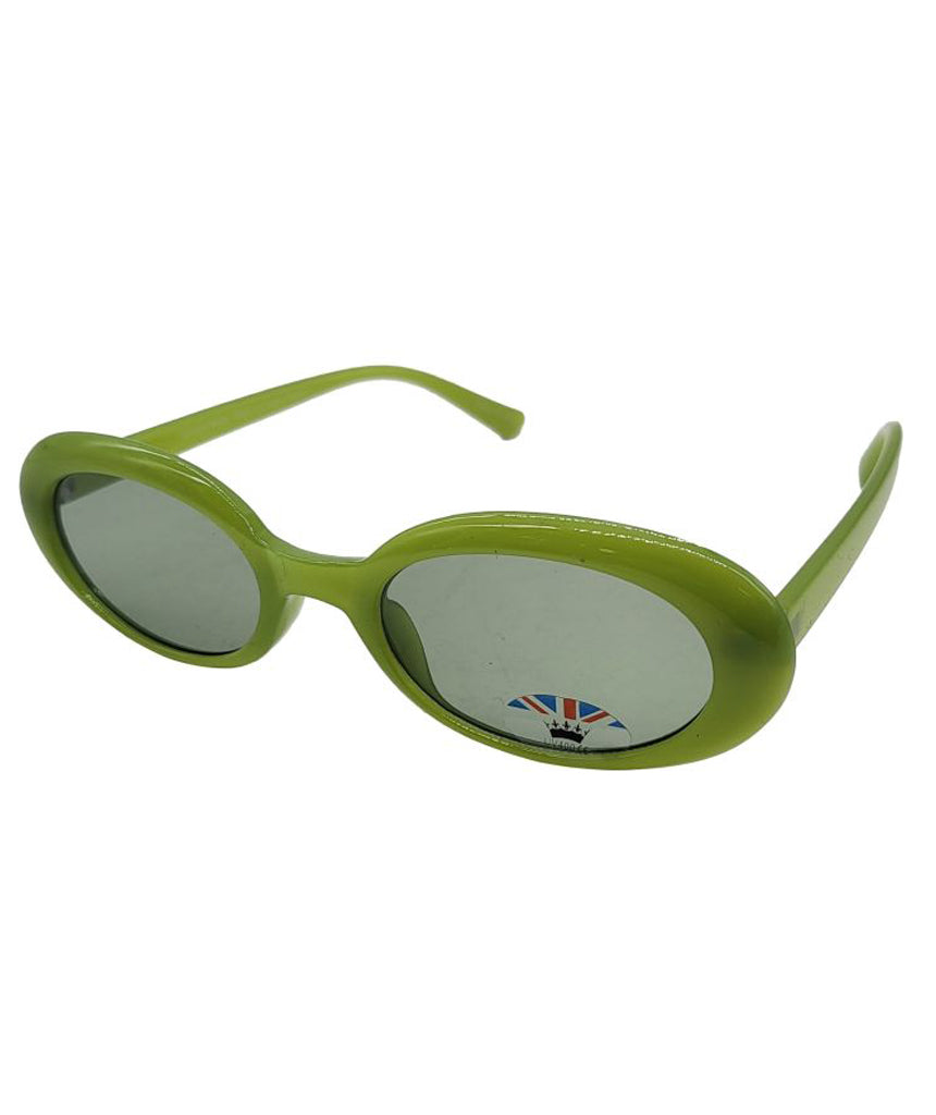 Green Classic Oval Sunglasses