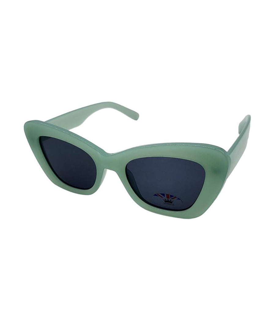Green Cat Eye Oversized Sunglasses