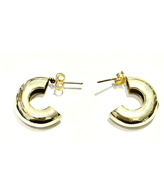 Half Hoop Stud Earrings