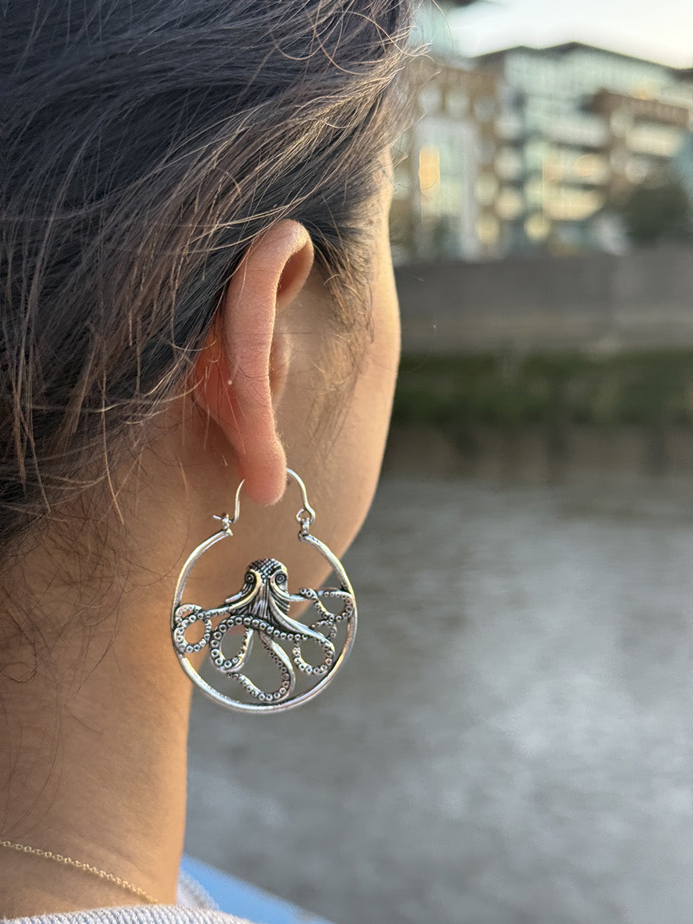 Octopus Statement Earrings