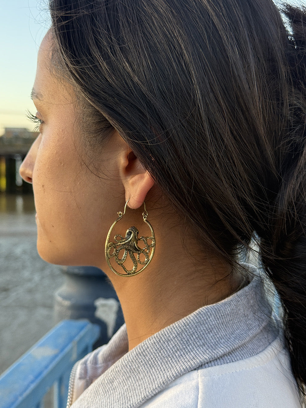Octopus Statement Earrings