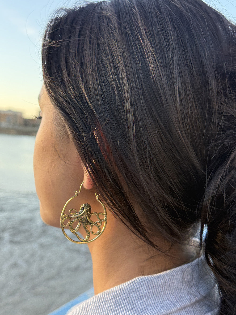 Octopus Statement Earrings
