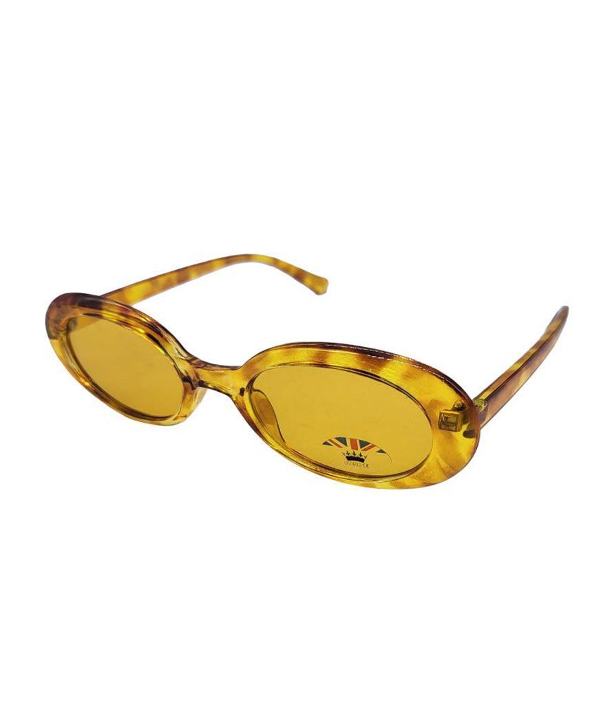 Leopard Classic Oval Sunglasses