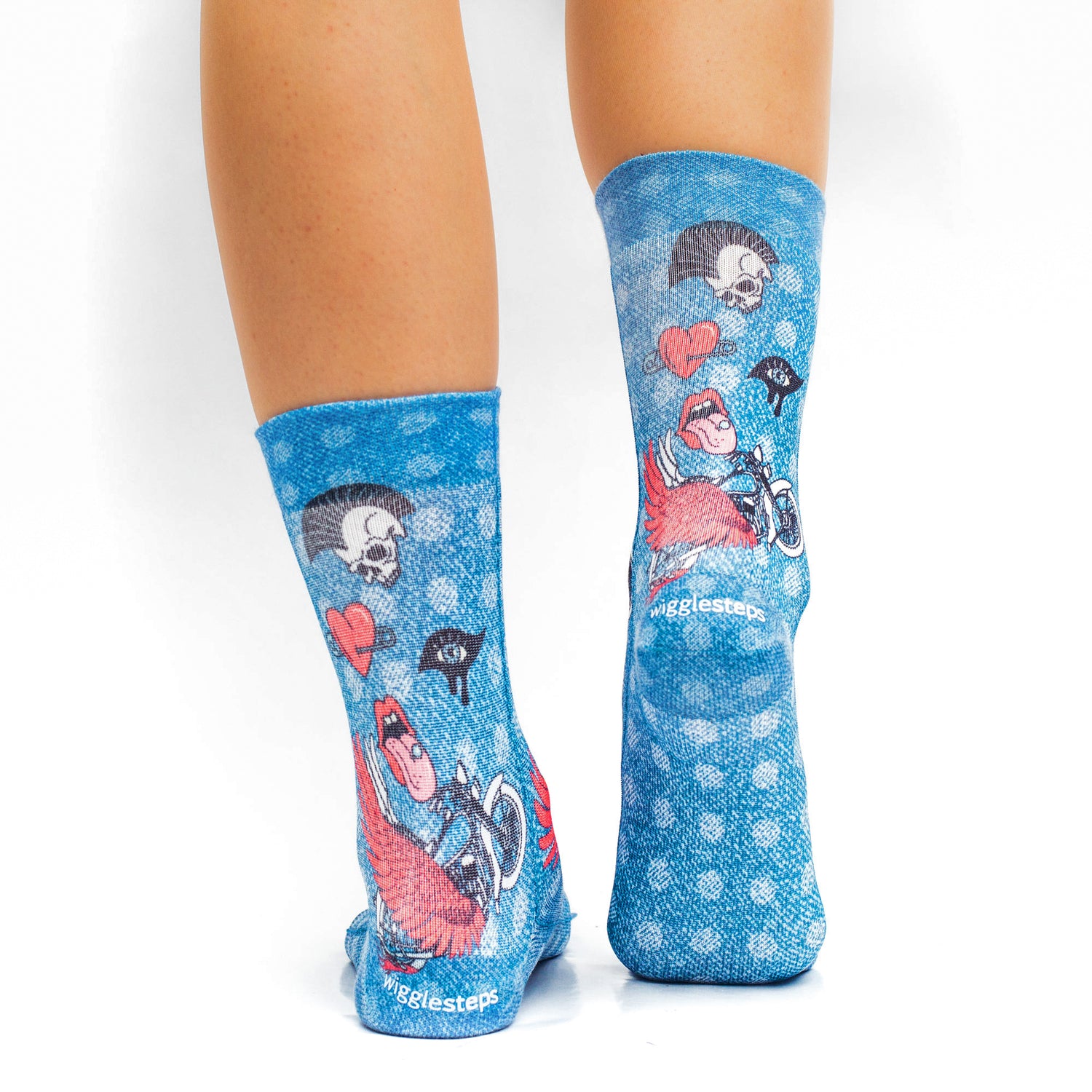 Light Blue Not Dead Socks