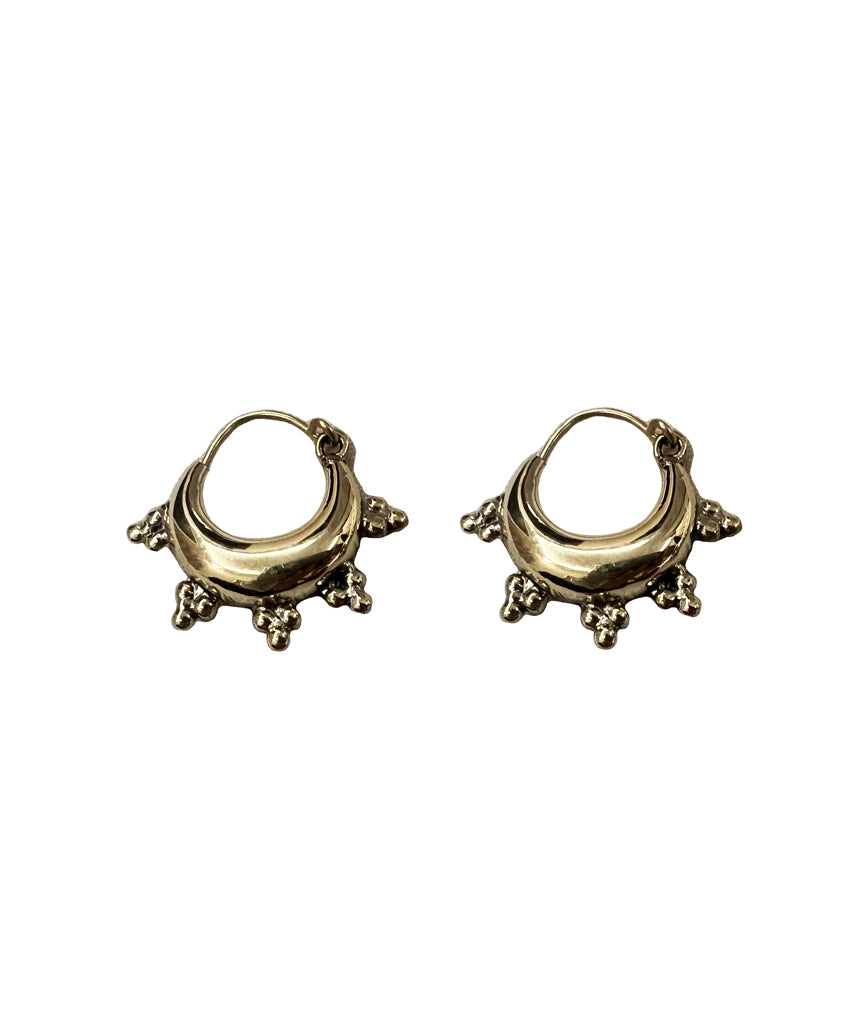Mini Gold Bali Hoop Earrings