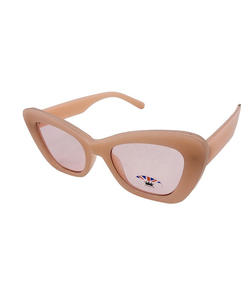 Pink Cat Eye Oversized Sunglasses