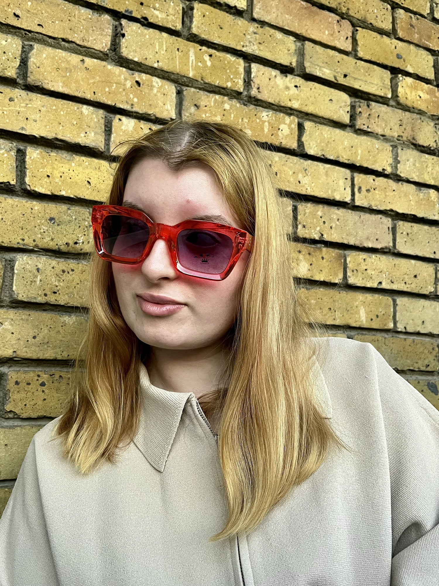 Red Big Frame Sunglasses