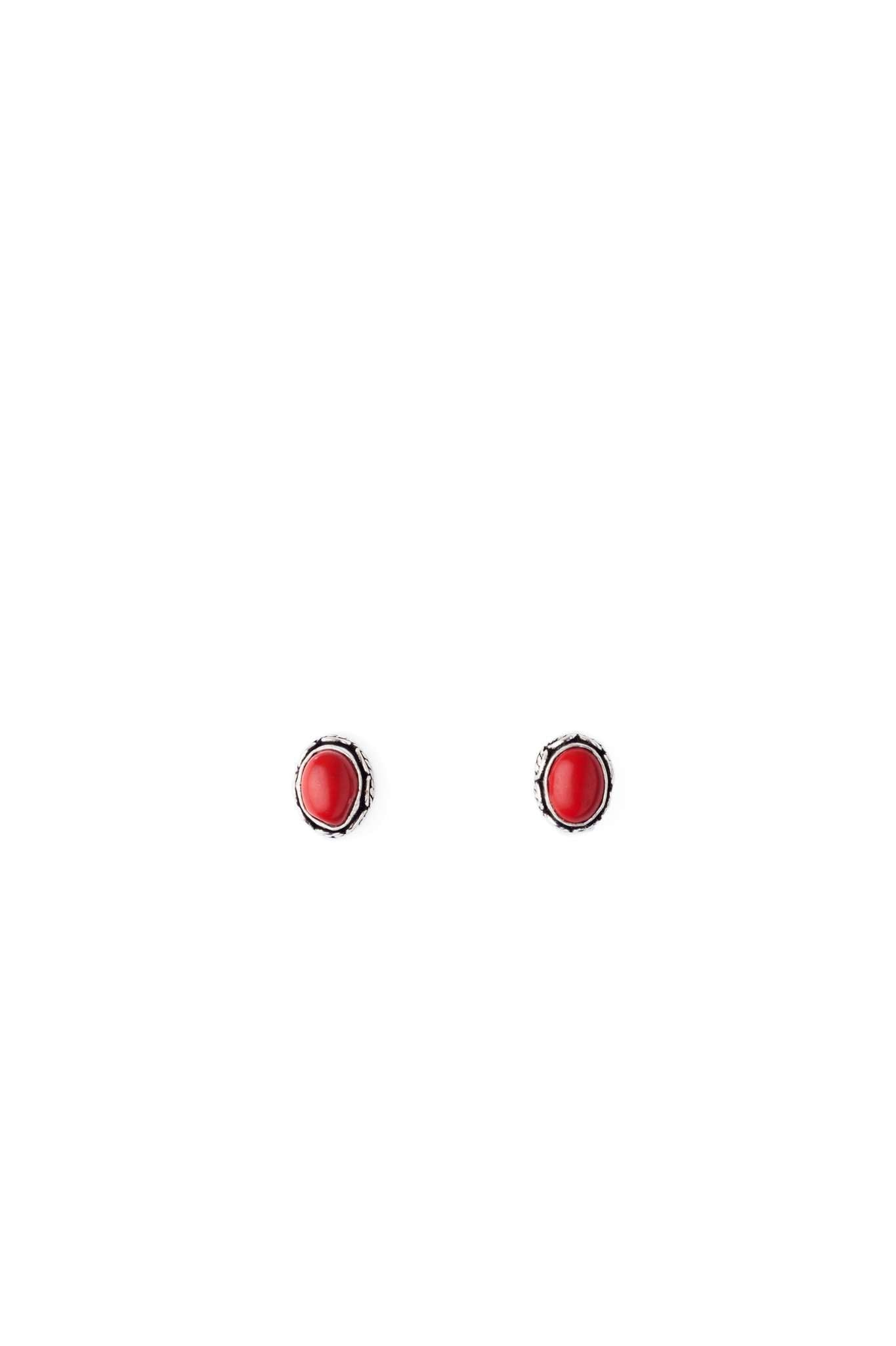 Red Tribal Studs